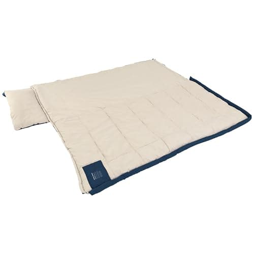 Outwell Contour Sleeping Bag – 3 Season Warm Reversible Comfortable Camping Sleeping Bag with Built-In Pillow, Zip-Off Hood & Duvet Mode - For Indoor & Outdoor Use (Contour Lux (Dep Blue)) — view 2
