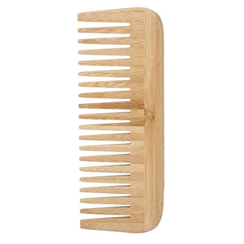 AMONIDA Wide Tooth Bamboo Comb Safety Hair Comb for Women Lightweight and Portable Wide Tooth for Home Travel — view 6