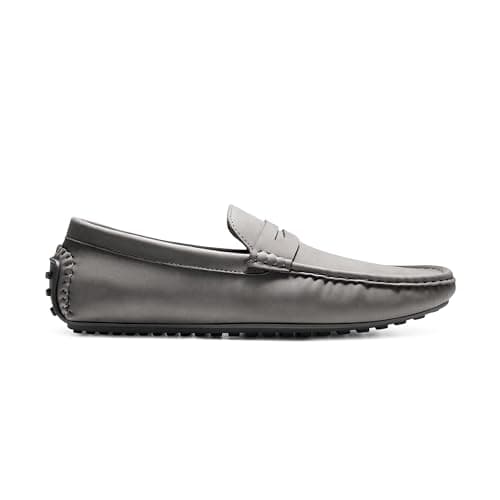 Bruno Marc Men's Slip-on Penny Loafers Driving Shoes,Dark Grey,8 — view 4