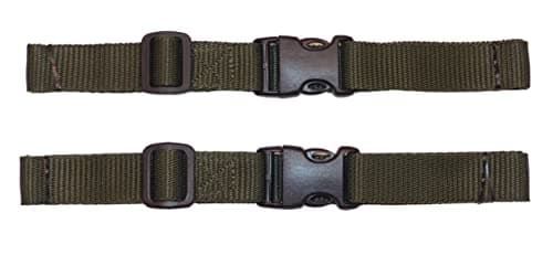 25mm Webbing Strap with Quick Release and Length-Adjusting Buckles (Pack of Two) (olive green, 60cm) — view 3