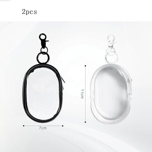 Wxinsheng 2-Pack Silicone Headphone Case,Cable Organiser,Transparent Portable Storage Box for Earphones,USB Cables,Chargers & Small Accessories,Waterproof & Compact — view 4