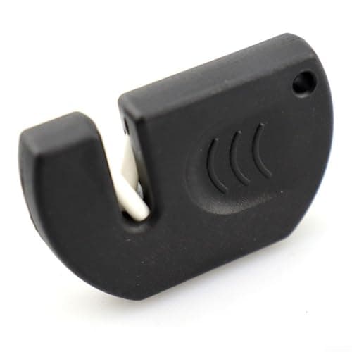 Sawhamale Sharpener for Kitchen Knives and Scissors, Portable Sharpening Stone Tool with ABS Housing, Fast Restoration for Home Camping Outdoor Use, Black, 5 Pack — view 6