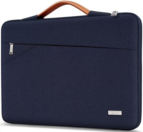 TECOOL 13.3 Inch Laptop Sleeve Protective Case with Handle and Pockets
