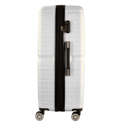Set of 3 Pcs Luggage Hard Shell Suitcase, White — view 6