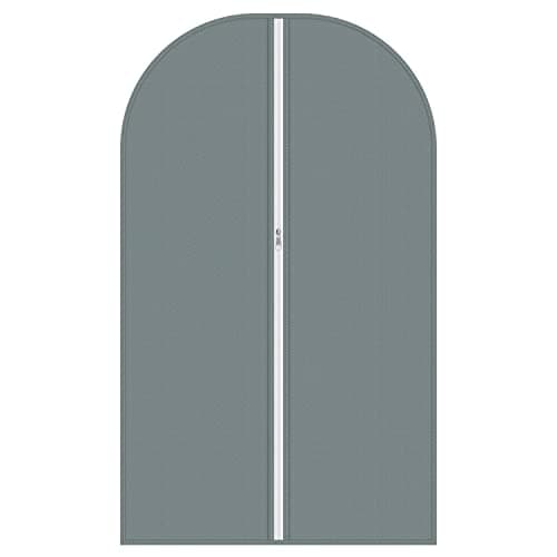 Vinsani 1pc Dustproof Garment Bags Hanging Clothes Covers Breathable, Grey