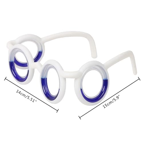 LALASTYLE Motion Sickness Glasses, Car Sickness Glasses, Travel Sickness Glasses, No Lens Anti Nausea Vertigo Glasses, Nausea Relief Glasses with Glasses Pouch (1pcs) — view 2