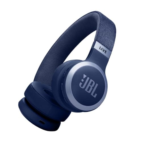 JBL Live 670NC Wireless Noise Cancelling On-Ear Headphone, Blue