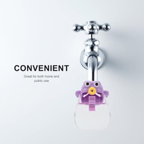 Faucet Extender for Hand Washing, Universal Splashproof Lavender — view 4