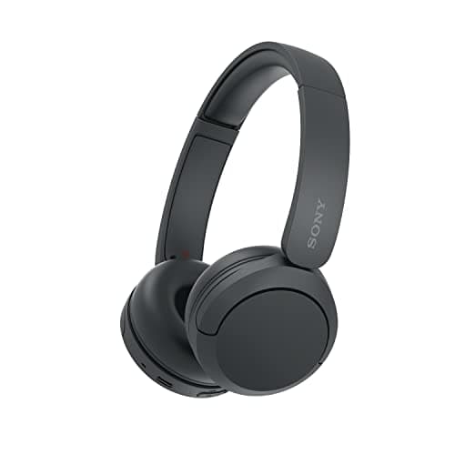 Sony WH-CH520 Wireless Bluetooth On-Ear Headphones, Lightweight Design, Up to 50 Hr Battery Life, Quick Charge, EQ, Clear Call Quality, iOS & Android, Black