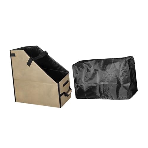 QUXVUIS Folding Bike Storage Box Bicycle Travel Bag Provides Brown