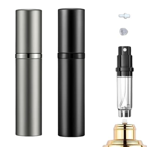 JAONLD 2 Pcs Perfume Atomiser 5ml Refillable Travel Portable Atomiser Spray