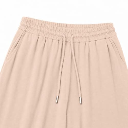 Womens Travel Outfits Beige Two Piece with Wide Leg Trousers — view 6