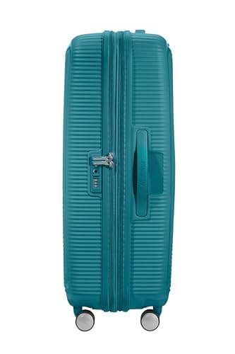 American Tourister Soundbox - Hard Shell Suitcase 77 cm Large - Trolley Suitcase with 4 wheels, TSA Lock, Expandable & Light - 97/110 L - Green (Jade Green) — view 3