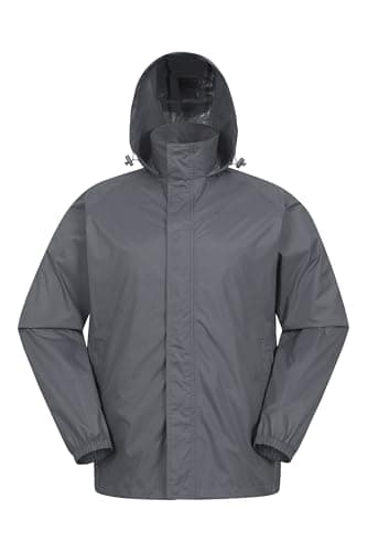 Mountain Warehouse Pakka Mens Waterproof Rain Jacket Grey M — view 3
