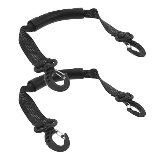 Operitacx 2pcs Adjustable Ski Boot Carrier Strap with Reflective Handle