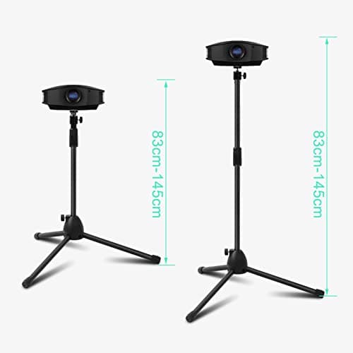 YORKING Projector Light Stand - Adjustable Height 83cm to 145cm Portable Tripod - Heavy Duty Metal for Projectors and Photography — view 2