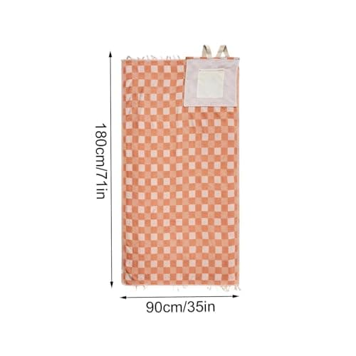 2 In 1 Convertible Beach Towel Bag Backpack, Sand Free Microfiber Beach Towel Backpack, Lightweight Quick Dry Travel Beach Blanket Bag, Packable Mat for Camping & Vacation (Orange) — view 6