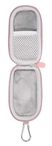 CaseSack Case for Apple Magic Mouse 1 and Magic Mouse 2, Strong Travel Carrying Case, Mesh Accessories Pocket, Detachable Wrist Strap (Rose Gold) — view 4