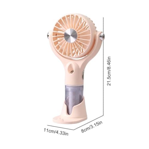 Portable Misting Fan 100 Speeds USB Rechargeable Quiet Mini — view 5