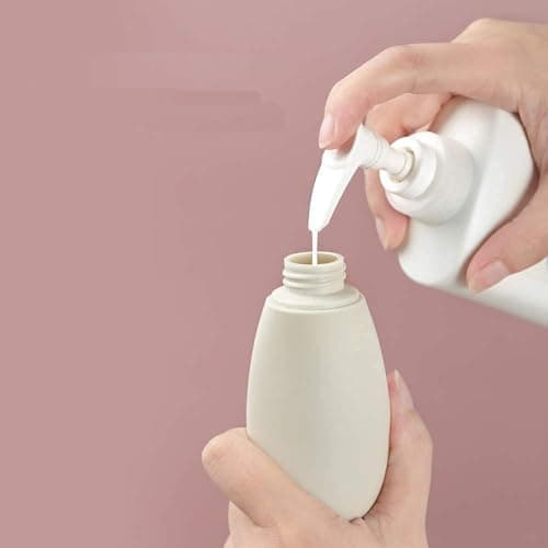 ZALUJMUS Travel Bottle Set, 3 Pcs Leak-Proof Refillable Squeezable Containers (60 ml), Labelled & Transparent Carry Bag for Liquid Shampoos, Soap, and Toiletries (Multicolor) — view 4