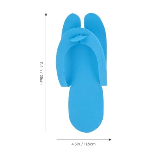 Happyyami Unisex Disposable Folding Slippers 24 Pairs Assorted Colour Lightweight Soft Eva Foam Travel Hotel Spa Indoor Footwear Portable Guest Slippers for Home Airline and Sanitary Use — view 5