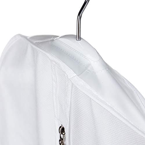 Hangerworld 1 x Breathable Garment Bag/Garment Cover Non-woven Fabric - Size 30" x 18" (76cm x 46cm) - White - Ideal for Baby and Toddler Clothing (Pack of 2) — view 3