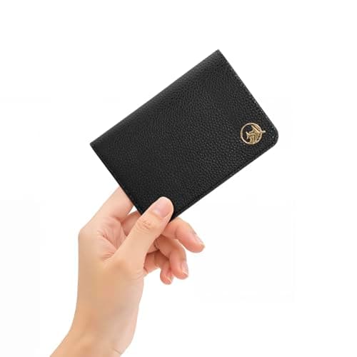 Lychii Leather Passport Wallet for Women and Men, PU Travel Protector Wallet Pouch Protective Case for Passport, Boarding Pass and ID Card — view 5