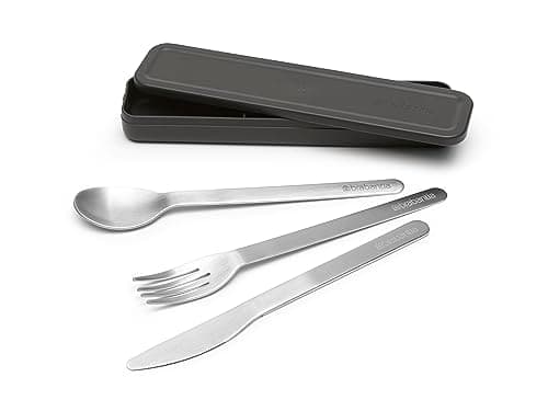Brabantia Make & Take Cutlery Set with Case, Dark Grey — view 2