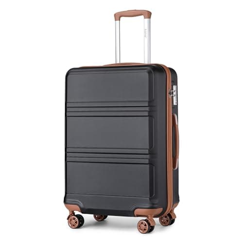 Kono Medium Suitcase with TSA Lock, Lightweight Hard Shell Checked Luggage