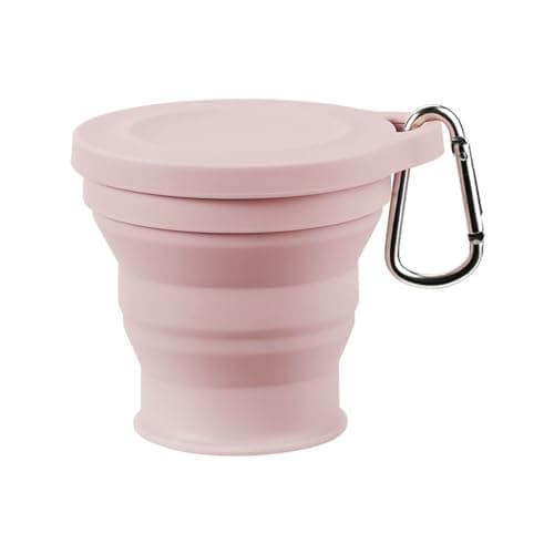 Collapsible Travel Mug 180ml Pocket Silicone Cup for Hot and Cold Drink Perfect for Camping Hiking Portable Collapsible Travel Mug for Men — view 3