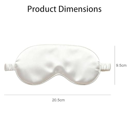 2 Pack Silk Eye Masks for Sleeping, Adjustable Light Blocking Sleep Masks — view 2