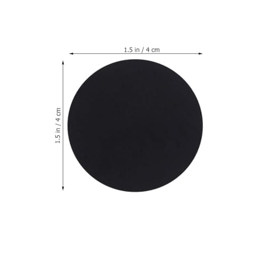 KJHBV 20 Pack Adhesive Metal Plates for Phone Mounts, Black Stainless Steel — view 2