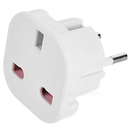 TEC UK - 2 x UK to EU Europe European Travel Adapter suitable for France, Germany, Spain, Egypt, China - Refer to Product description for Country list — view 3