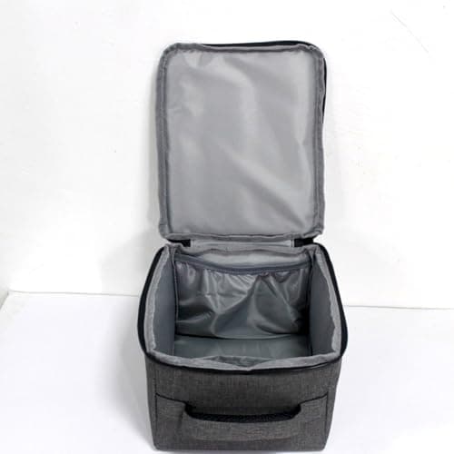 Pinafresa Waterproof Projector Carry Bag Universal Grey Handbag with Handle for Business and Travel Projector Storage Bag — view 3