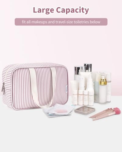 Narwey Large Toiletry Bags for Women,Travel Wash Bag Women for Toiletries — view 5