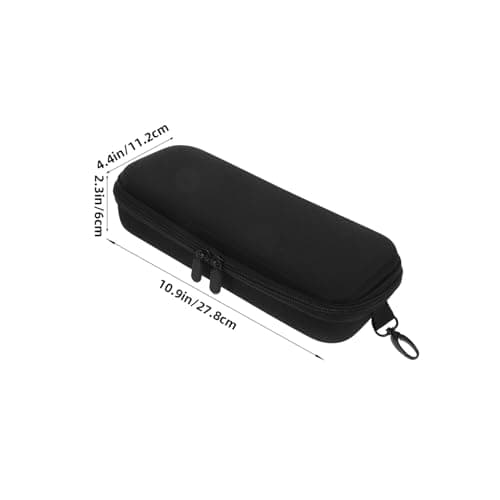 TOGEVAL Portable Handheld Microphone Storage Bag EVA Hard Case with Zipper Dual Mic Compartment Lightweight Travel Case Compatible with Jbl ES for Music Events — view 2