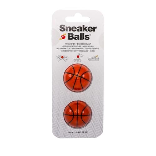 Sneaker Balls Shoe Deodorizer Balls - Odour Eliminator for Shoes, Gym Bags and Lockers, Long-Lasting 90-Day Fresh Scent, Quick Twist-to-Activate Design to Unlock Scent, 3.8cm, Basketball