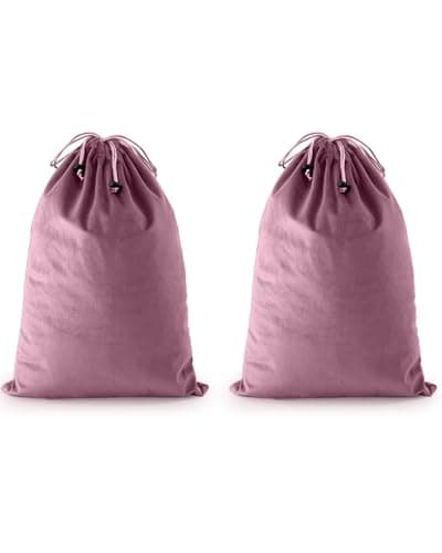 Julai Travel Shoe Bags, Velvet Drawstring Shoe Bags