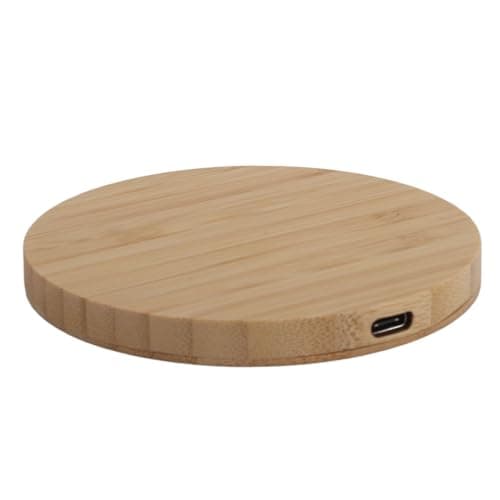 Aumotop Wireless Charger 15W Fast Bamboo Wooden Charging Station for Note 8 S8 S9 S10 Home — view 3