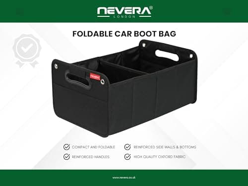 NEVERA® Car Boot Organizer, Storage Organizer, Collapsible Multi Compartment Organiser, Car Boot Tidy, Non Slip Bottom — view 2