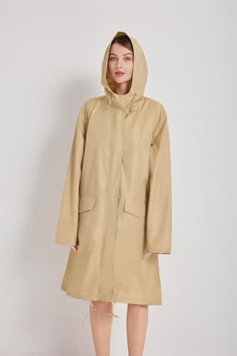 LivelyTrends Waterproof Rain Poncho with Sleeves for Men & Women – Lightweight Reusable Hooded Raincoat, Polyester Rain Jacket for Festivals, Travel, Camping, Hiking & Outdoor Activities — view 4