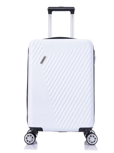 55x35x20 Cabin Suitcase Carry on Hard Shell Hand Luggage Cabin Bag Case Approved for Ryanair EasyJet 2 + Many More Small Fits 8kg-10kg 35 Litre Capacity 3 Digit Lock + Telescopic Handle Cabin Luggage