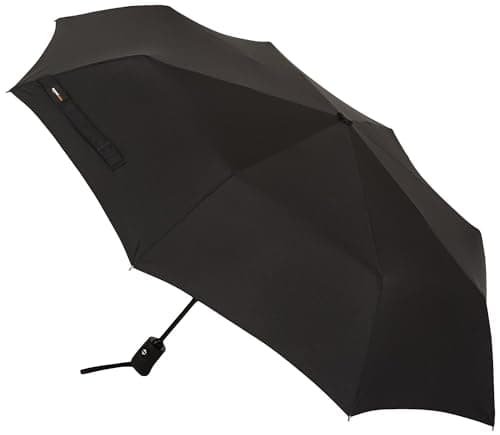 Amazon Basics Octagonal Automatic Travel Umbrella, Black, 28 x 98 cm