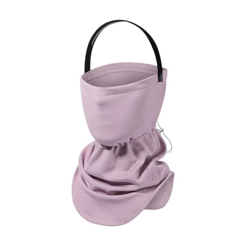 Générique Motorcycle Neck Warmer - Adjustable Breathable Windproof Warm Winter Neck Warmer with Drawstring for Motorcycle Cycling Daily Travel Shuttle Work Hiking Skiing, purple, Se référer au