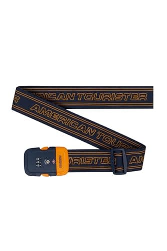 American Tourister - Luggage Strap with TSA Lock, Secure Suitcase Belt for Travel, Dark Blue/Orange — view 5