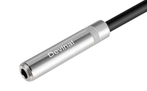 Devinal XLR to 1/4" Female Audio Cable & Adapter, 3-Pin to 6.35mm Metal Connector, Heavy-Duty Studio Grade Pro Audio Equipment Converter (XLRF to TRS Jack) — view 3