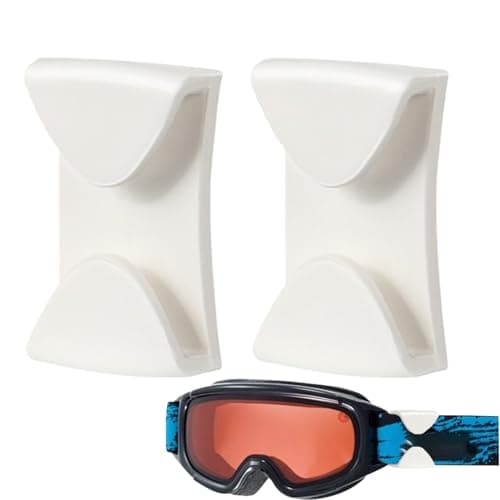 Clips for Ski Goggle - Quick Release Goggle Holders | Anti-Drop Ski Goggle Clips 2-Pack, Side Rail Belt Buckles, Multi-Functional Skiing Accessories for Goggles, Collars, and Sports Gear Grip