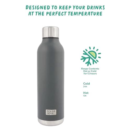 Polar Gear 500ml Metal Water Bottle - Insulated Water Bottles Leakproof — view 3
