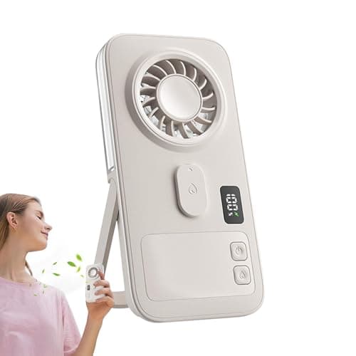 Water Fan | Battery Operated Handheld Slim,Desk Cooling Portable Mist Fan - for Home Office Indoor Outdoor Summer Camping Hiking Fishing Travel Trip Women Men