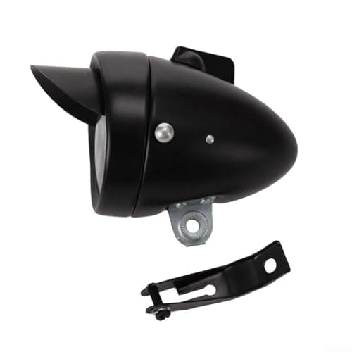 Classical Chrome Bicycle Front Light, Retro LED Headlamp with